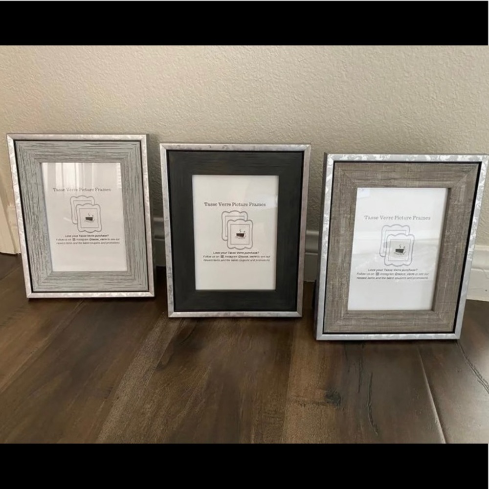 Set of 3 Rustic Picture Frames